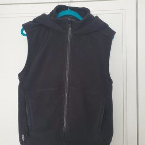 Black Hooded Vest from Free People
